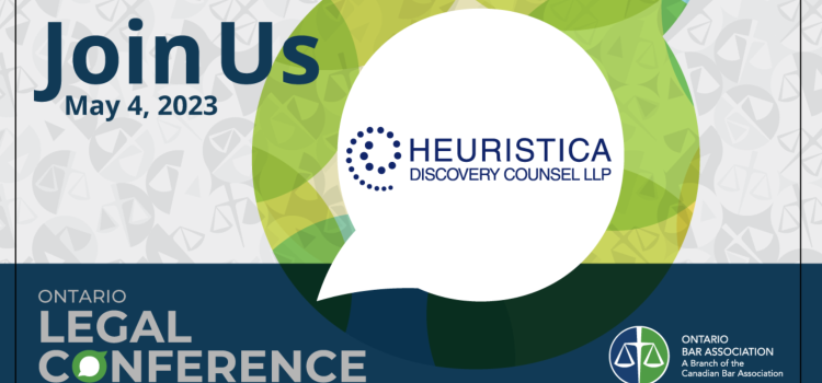 Heuristica Sponsors the Ontario Legal Conference Cross Borders